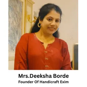 Portrait of Deeksha Borde, Founder of Handicraft Exim, Women Entrepreneur from India